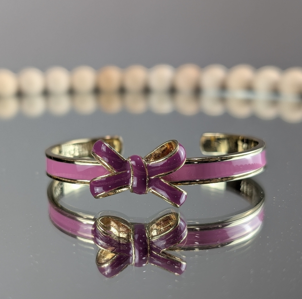 Vera Bradley Purple Bow Bracelet